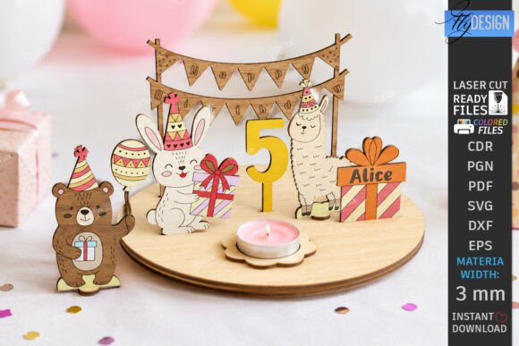 Download Birthday Countdown Plate Laser Cut | CNC - Premium Resources