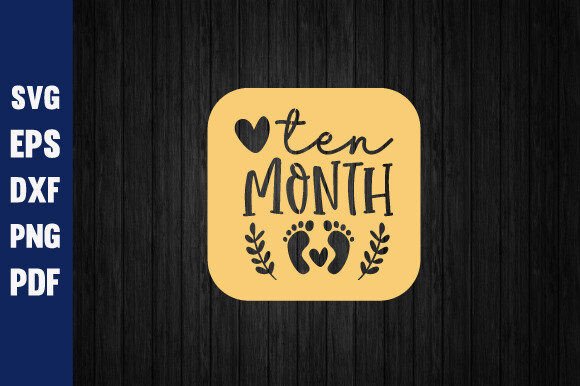 Download One Month Baby Milestone Metal,Laser Svg - Premium Bundle