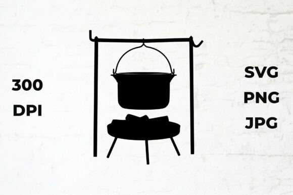 Download Campfire Cooking Gear Illustration - Campfire cooking Collection