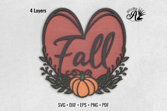 Download Fall Love 3D Layered Art - Layered art Collection
