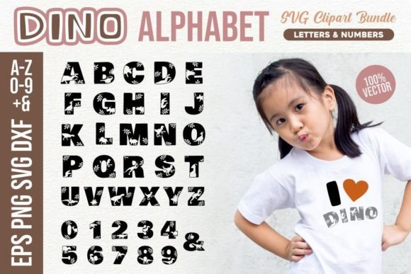 Download Dino Alphabet, Alphabet Animals Clipart - Premium Bundle