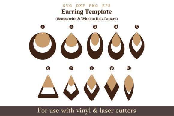 Download Earring Svg Leather Wood Earring Cutfile - Premium Resources